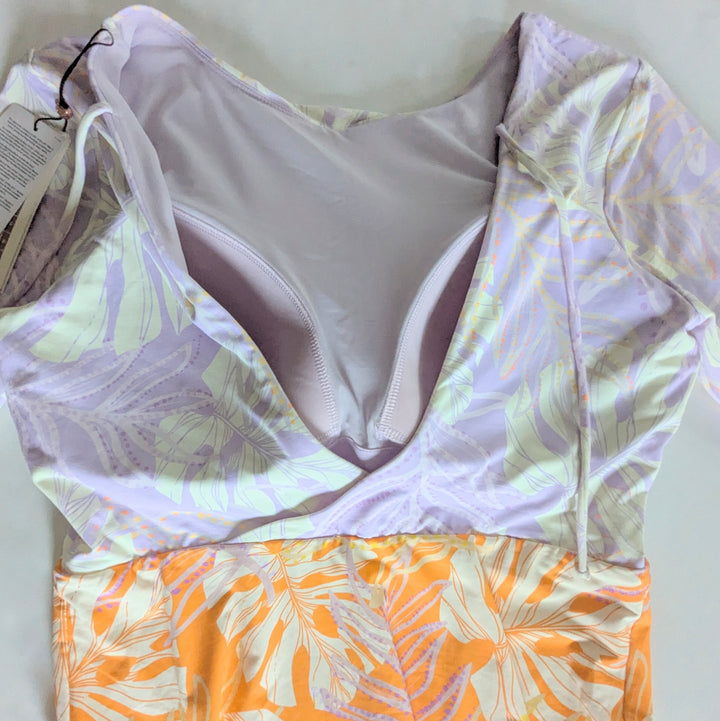 Calia Palms Lavender Long Sleeve Swimsuit Size 16 NWT