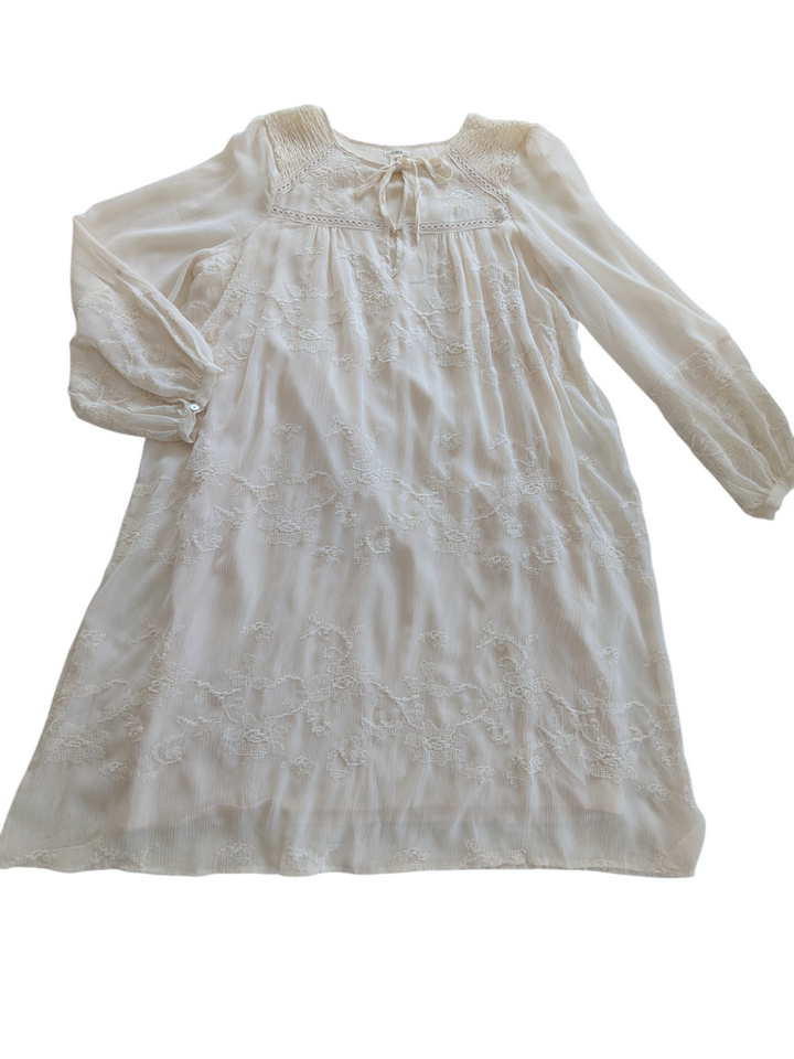 Anthropologie Tiny Luisa Cream Dress Size Small