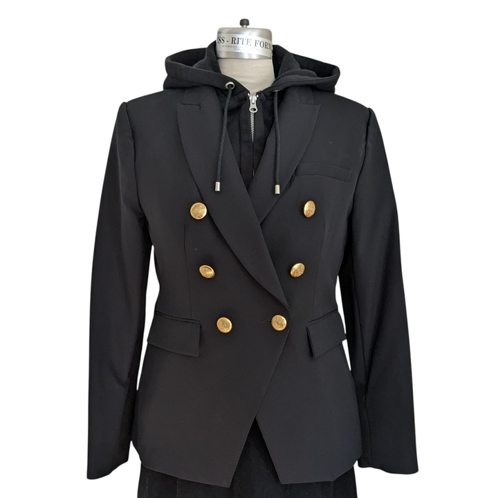 Quince Scuba Captain's Blazer with Fleeced Hoodie Liner Size L/XL