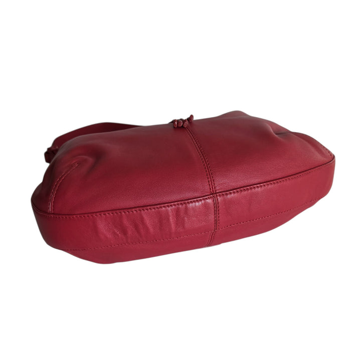 Cole Haan Red Leather Hobo Bag
