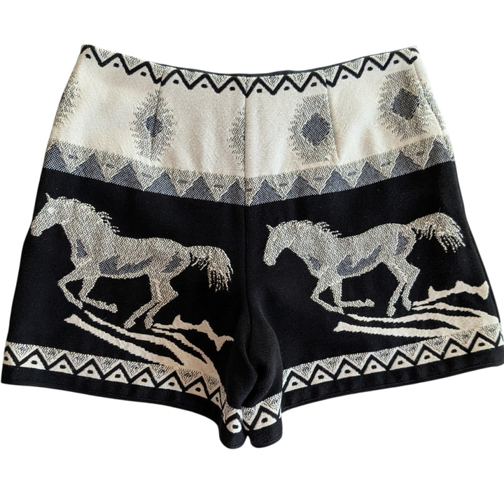 Maje Ipi Horse Print Shorts Size 38