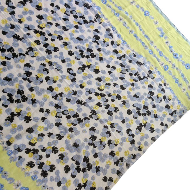 Yellow and Navy Scarf/Wrap