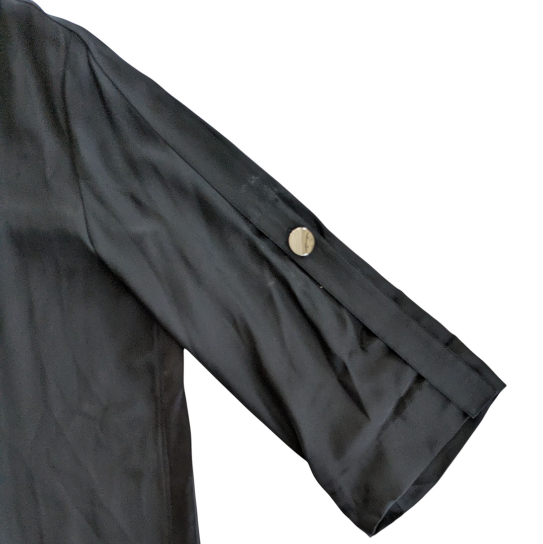 Lafayette 148 Jeslyn Black Silk Tunic Size Large