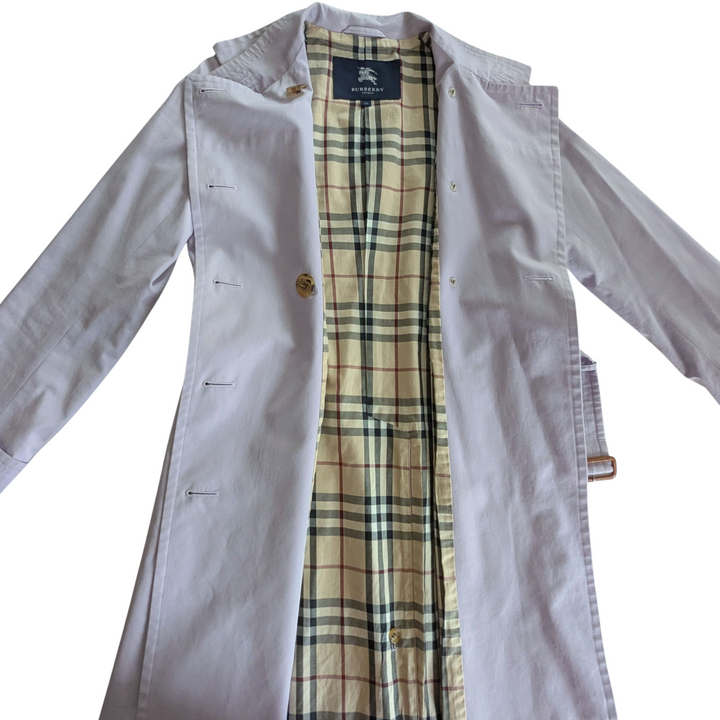 Burberry Lilac Trench Coat Size 38