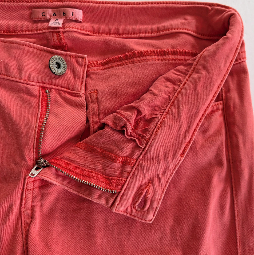 CAbi Lobster Pigment Skinny Jeans Size 6