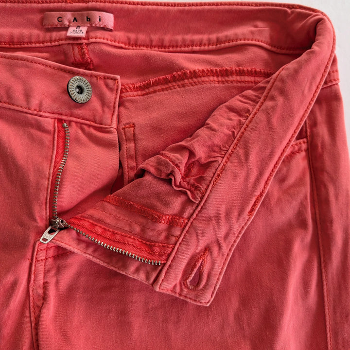 CAbi Lobster Pigment Skinny Jeans Size 6