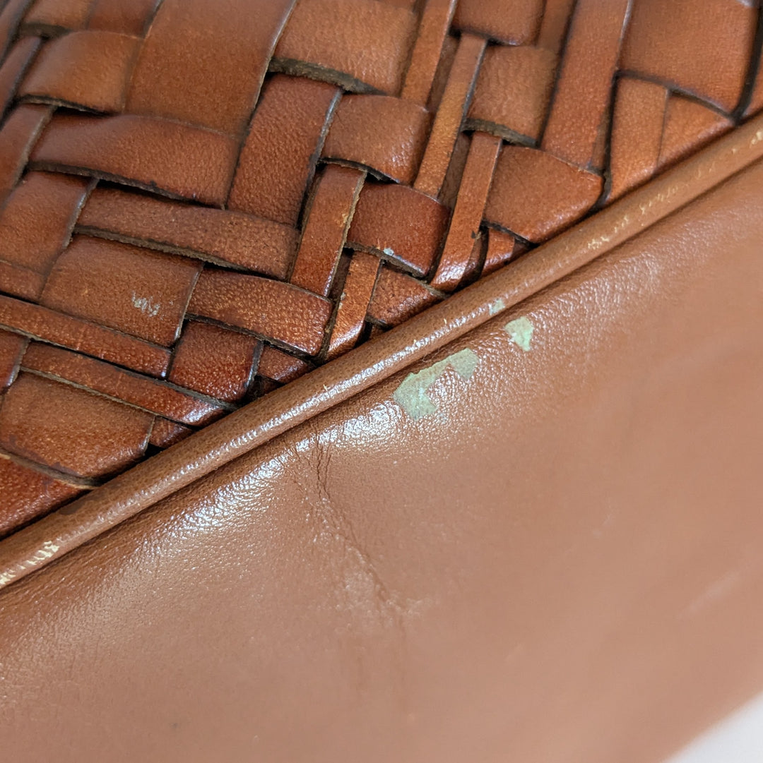 Cole Haan Woven Leather Hobo Bag
