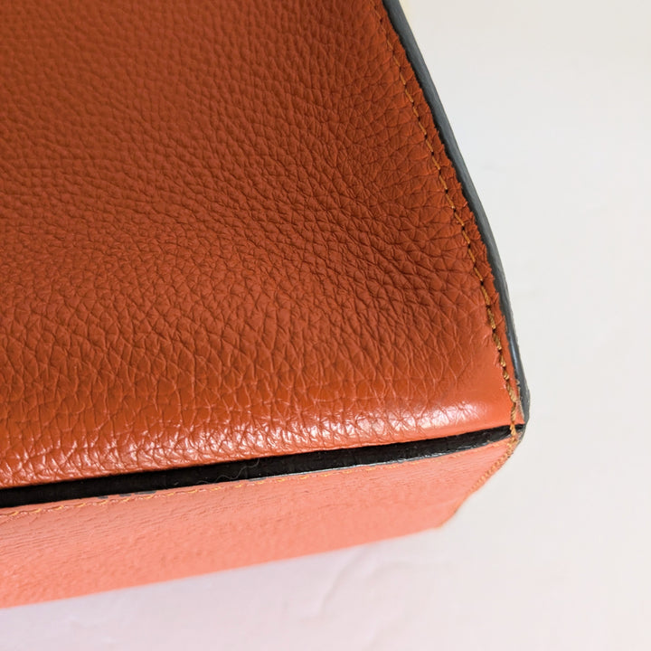Avenue 67 Milano Orange Leather Tote
