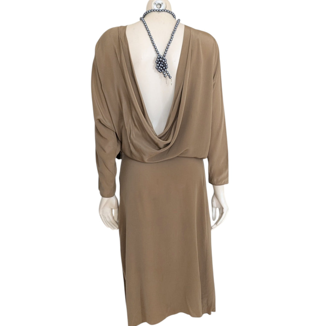 Silks by St Gillian Silk Midi Dress Size Small