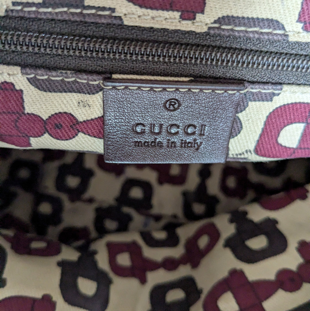 Gucci Guccissimo GG Signature Abbey D Ring Shoulder Bag