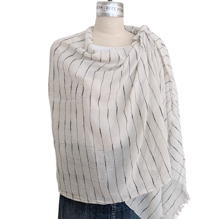 Eileen Fisher Cotton Scarf Wrap