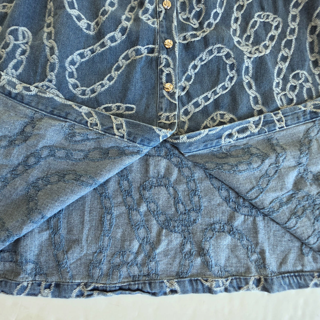 Zoe & Claire Denim Midi Dress Size XS