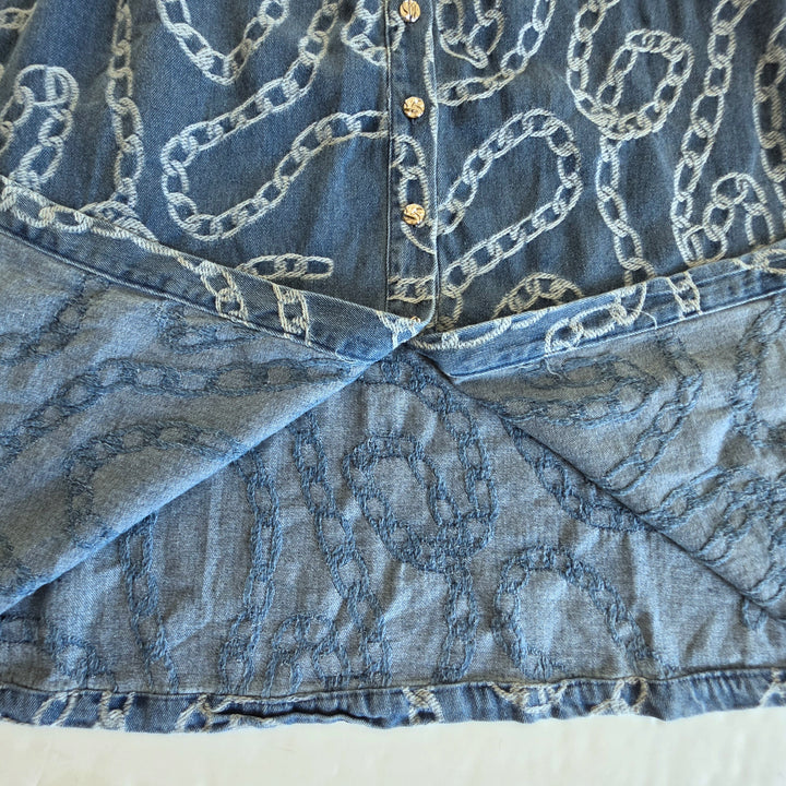 Zoe & Claire Denim Midi Dress Size XS