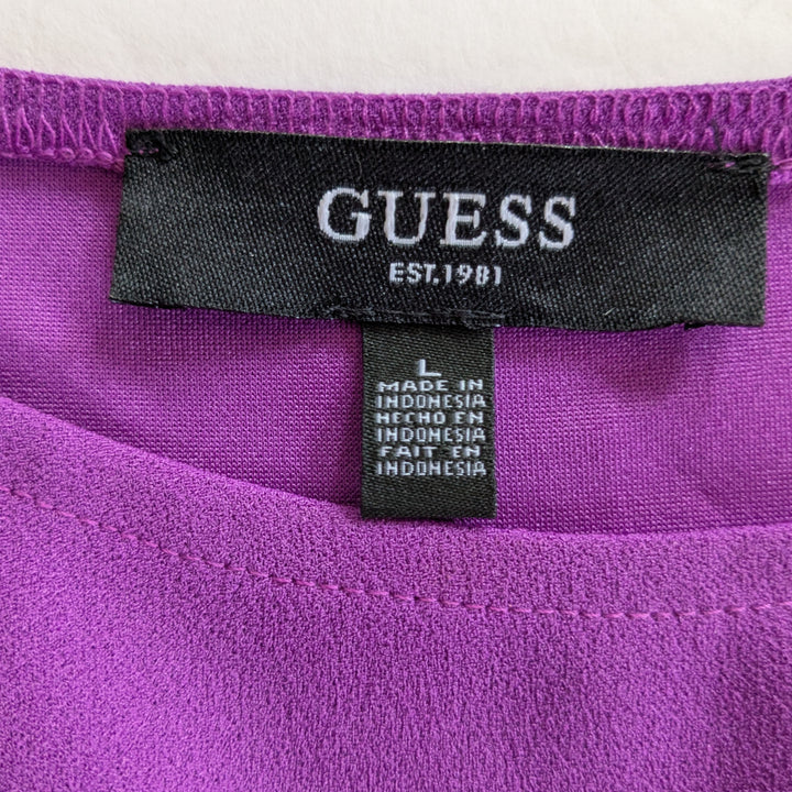 Guess Purple Sheath Dress Size Large