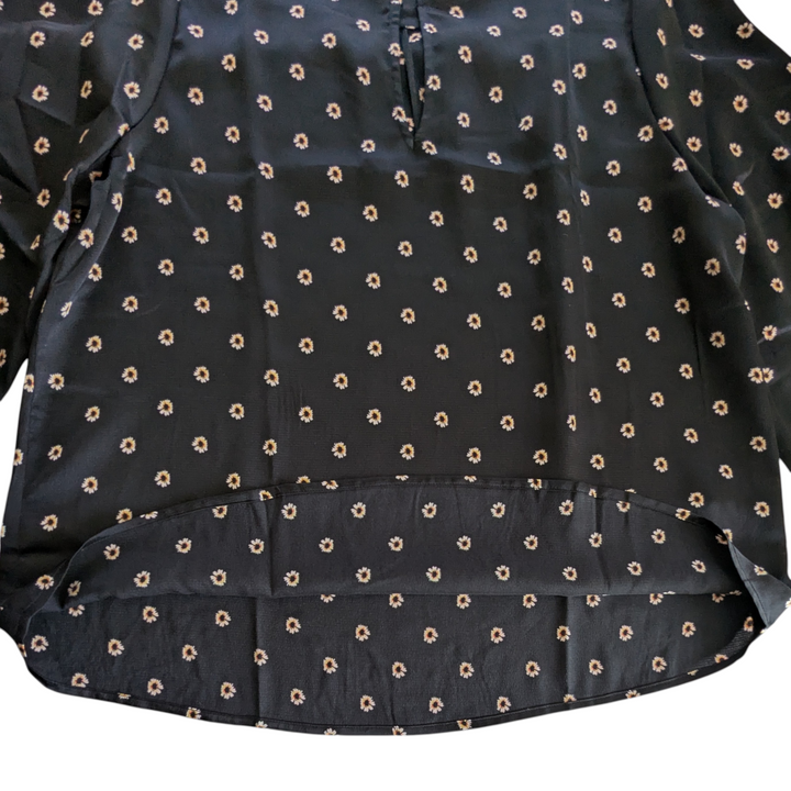 Ted Baker Black Print Top Size Large