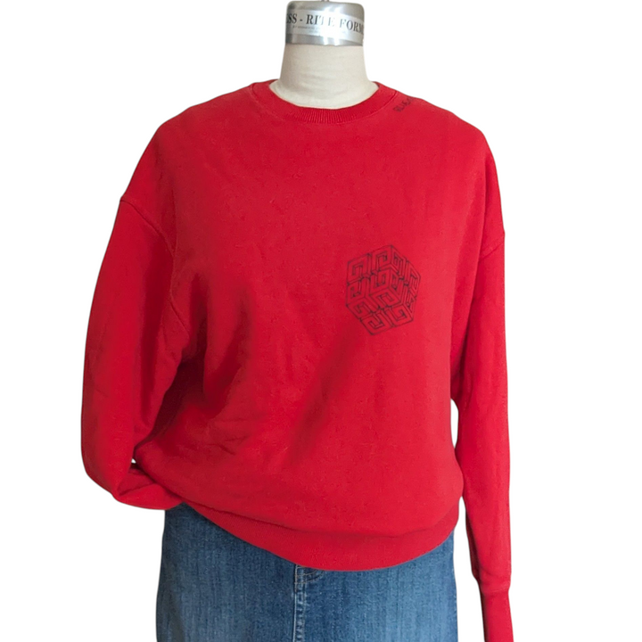 Givenchy Men's 4G Cubix Oversized Sweatshirt Size XXS