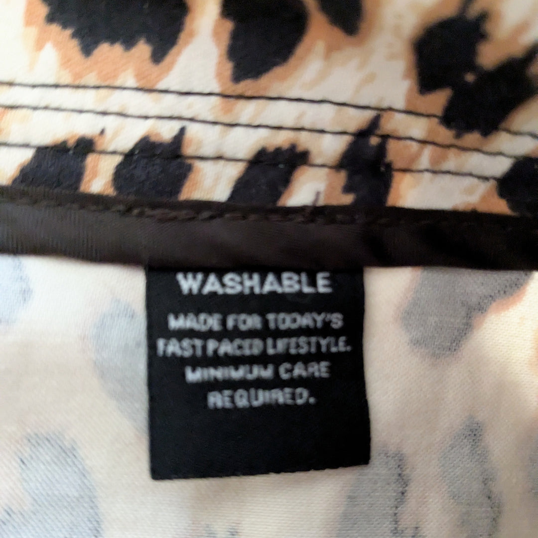 Larry Levine Animal Print Midi Skirt Size 10