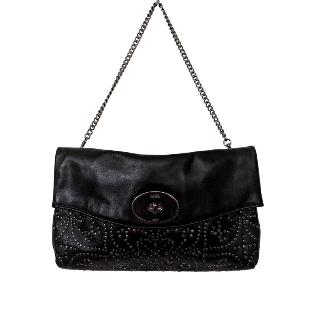 Coach Mini Stud Large Leather Clutch
