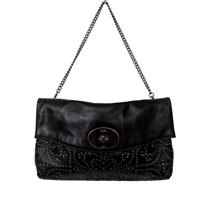 Coach Mini Stud Large Leather Clutch