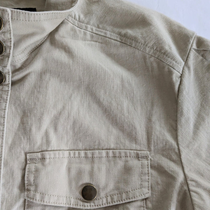 Banana Republic Factory Linen Blend Jacket Size Small Petite