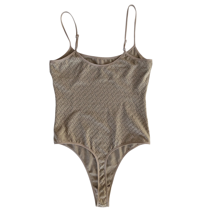 Skims Logo Mesh Bodysuit Size Small
