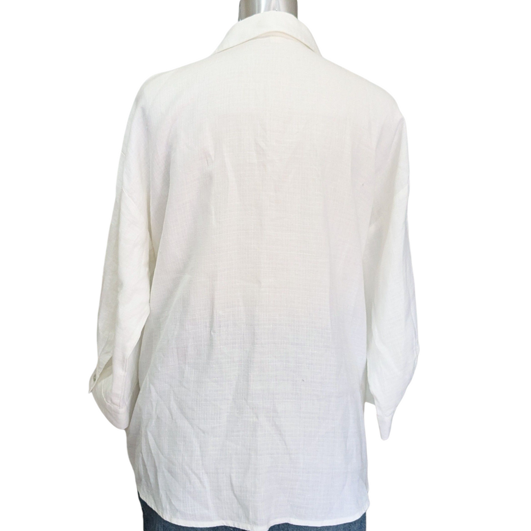 Eileen Fisher Linen Blend Top Size Large