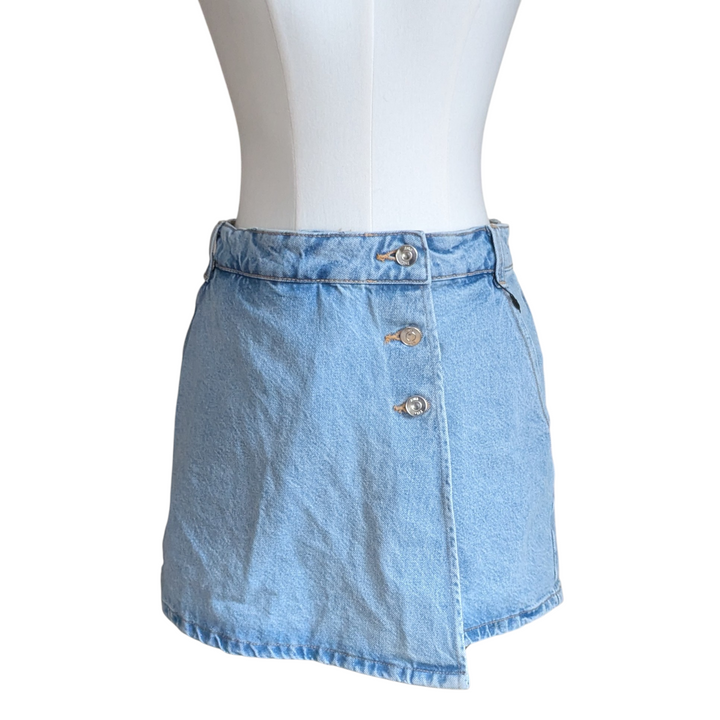 Zara Denim Skort Size Large NWT
