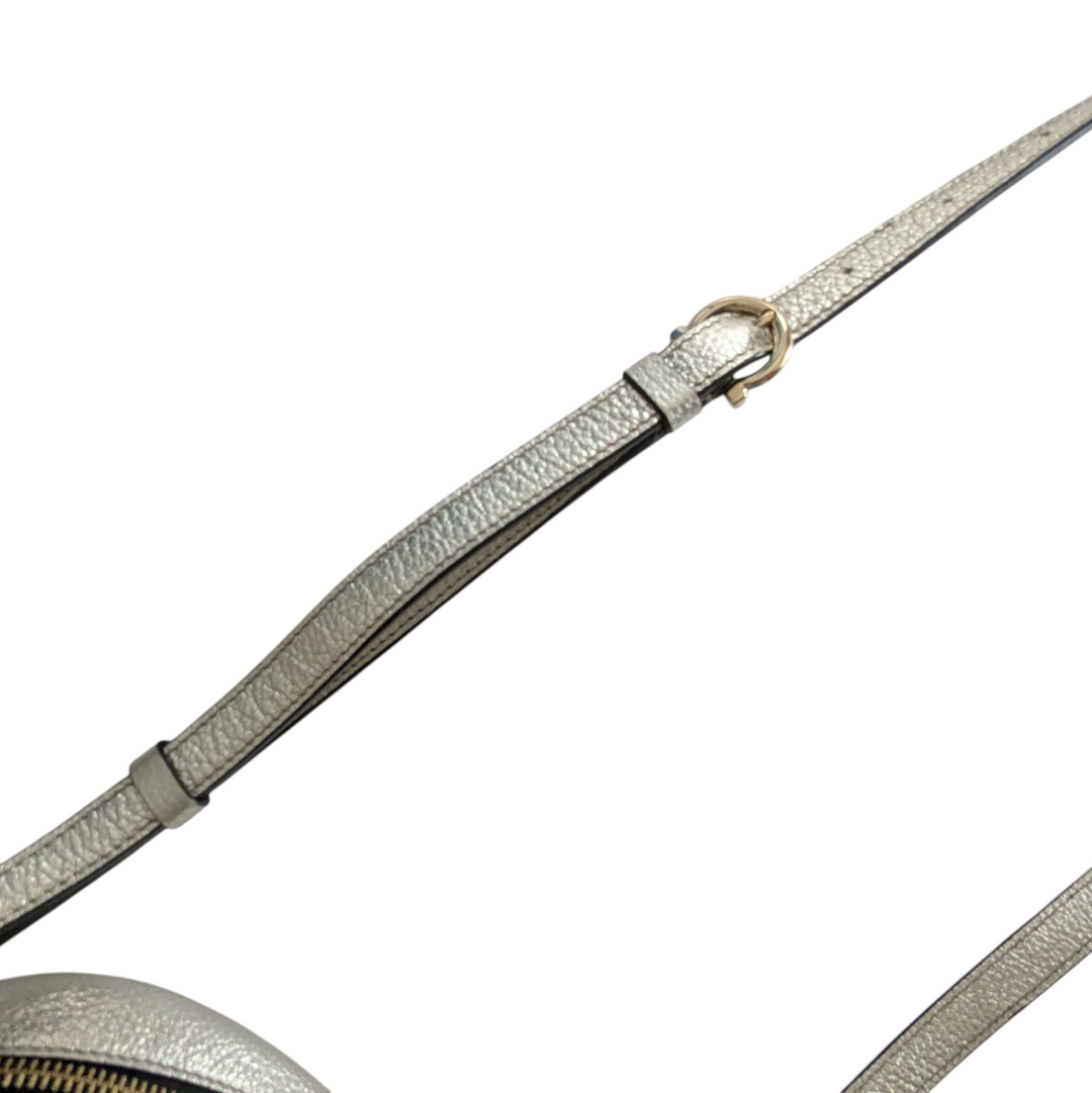 Salvatore Ferragamo Ganini Silver Crossbody Bag