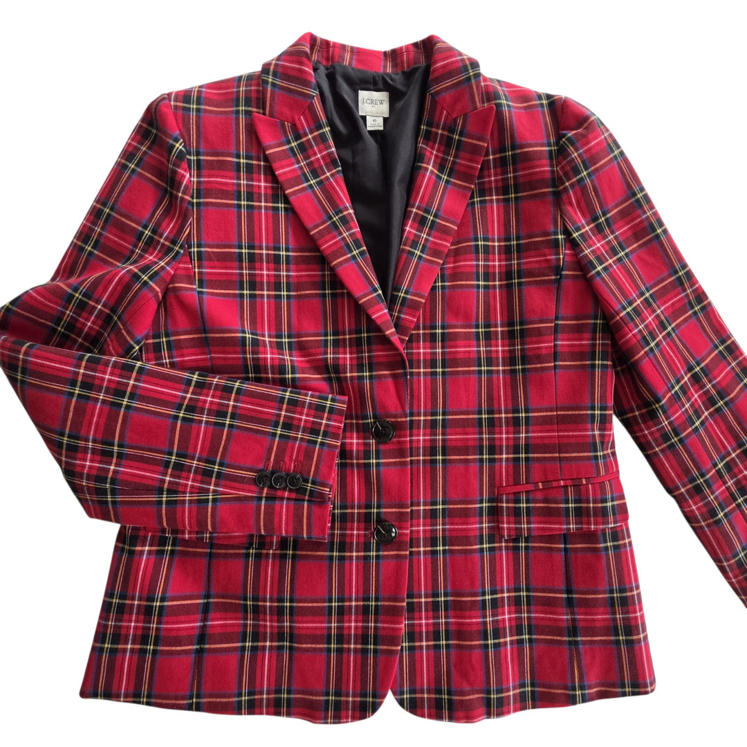 J. Crew Factory Plaid Blazer Size 6