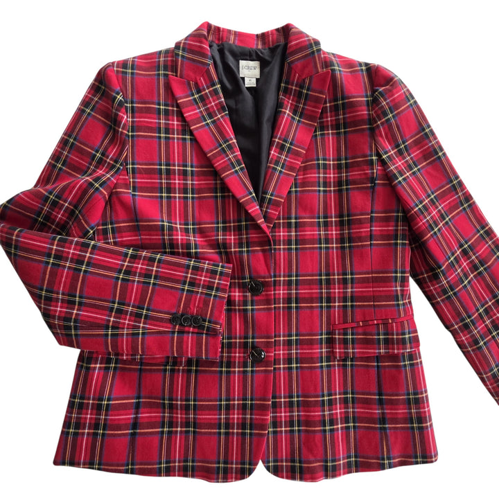J. Crew Factory Plaid Blazer Size 6
