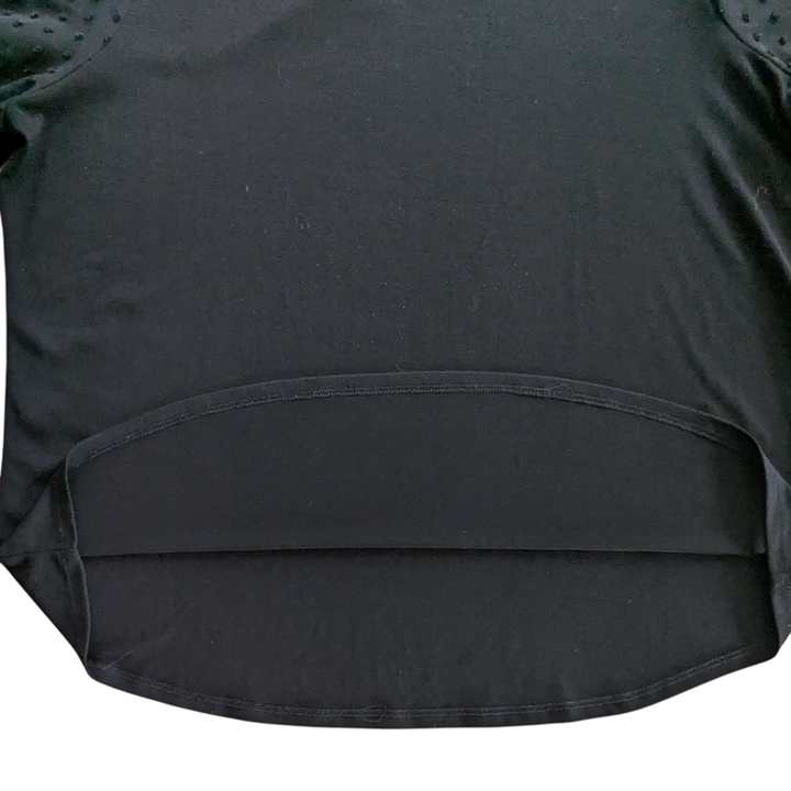 Adrianna Papell Black Knit Blouse Size XL