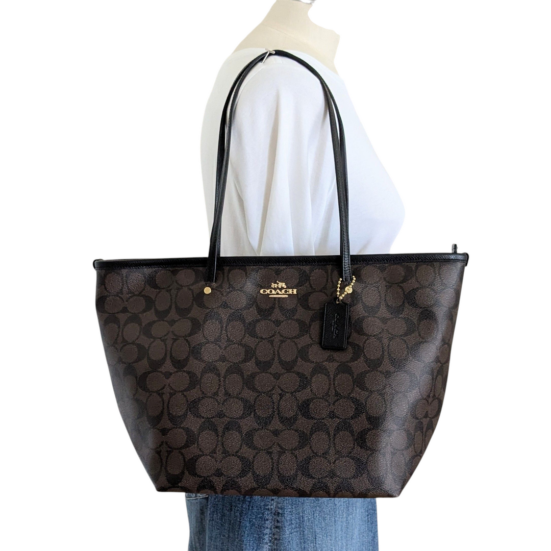 Coach Signature Logo City Tote