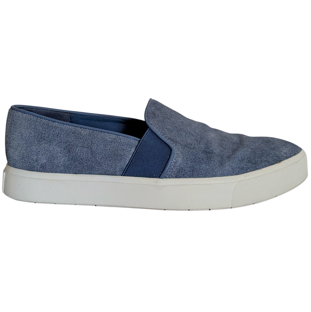 Vince Blair Embossed Suede Slip Ons Size 7