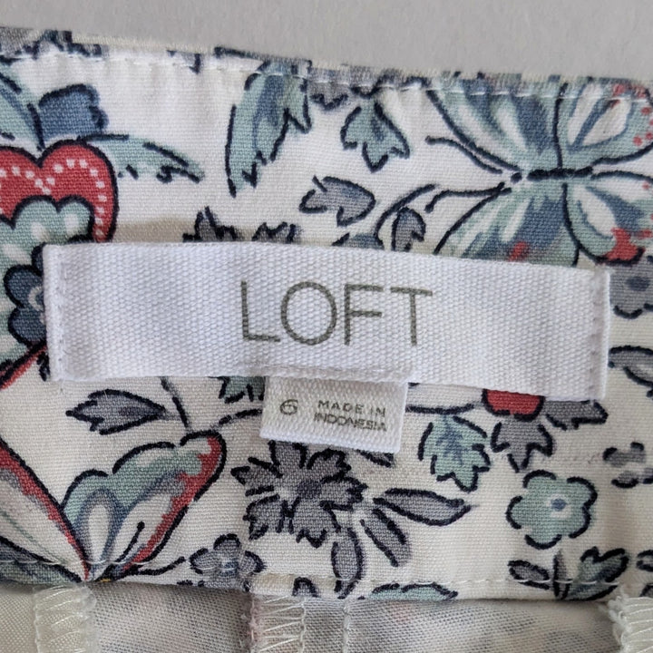 LOFT Floral Shorts Size 6