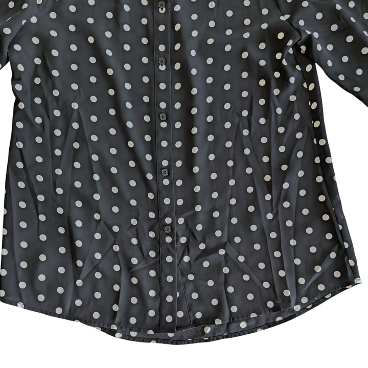 Vince Camuto Polka Dot Blouse Size Medium