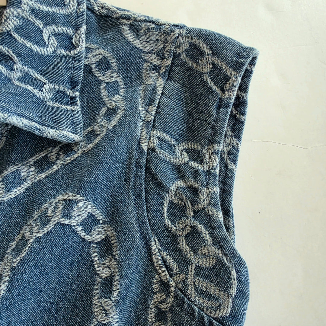 Zoe & Claire Denim Midi Dress Size XS