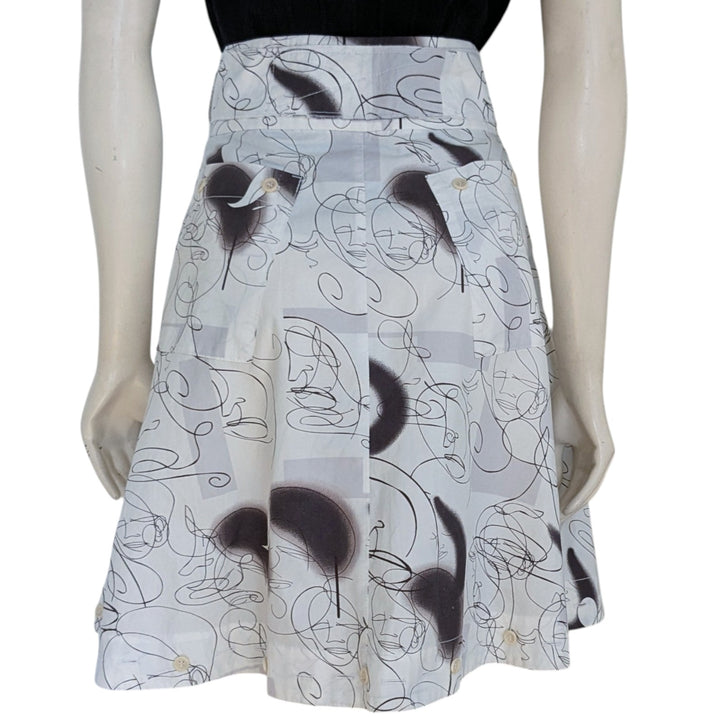 Prada Cotton Pleated Skirt Size 38/6