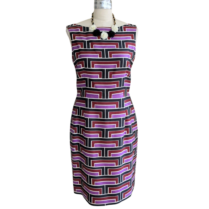Kate Spade Cotton/Silk Sheath Dress Size 12