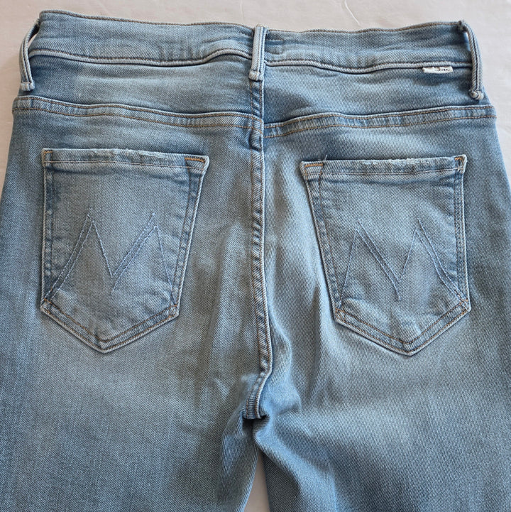 Mother The Insider Crop Step Fray Jeans Size 28