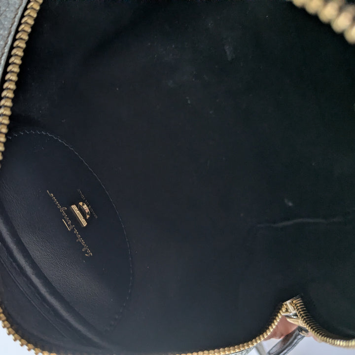 Salvatore Ferragamo Ganini Silver Crossbody Bag