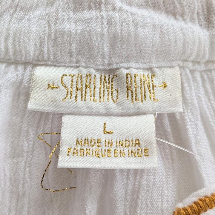 Starling Reine Top Spirit Embroidered Shirt Size Large NWT