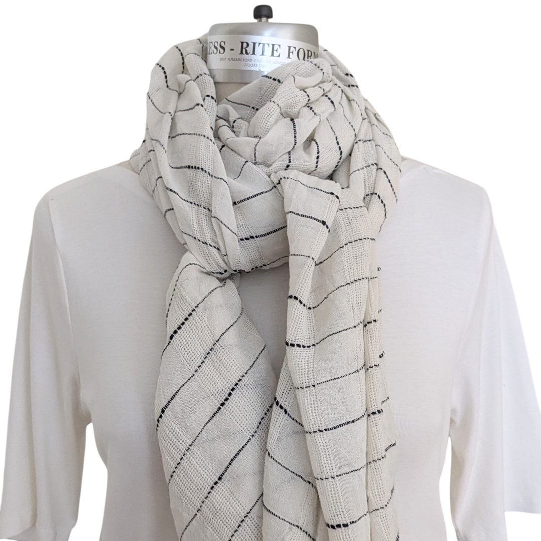 Eileen Fisher Cotton Scarf Wrap