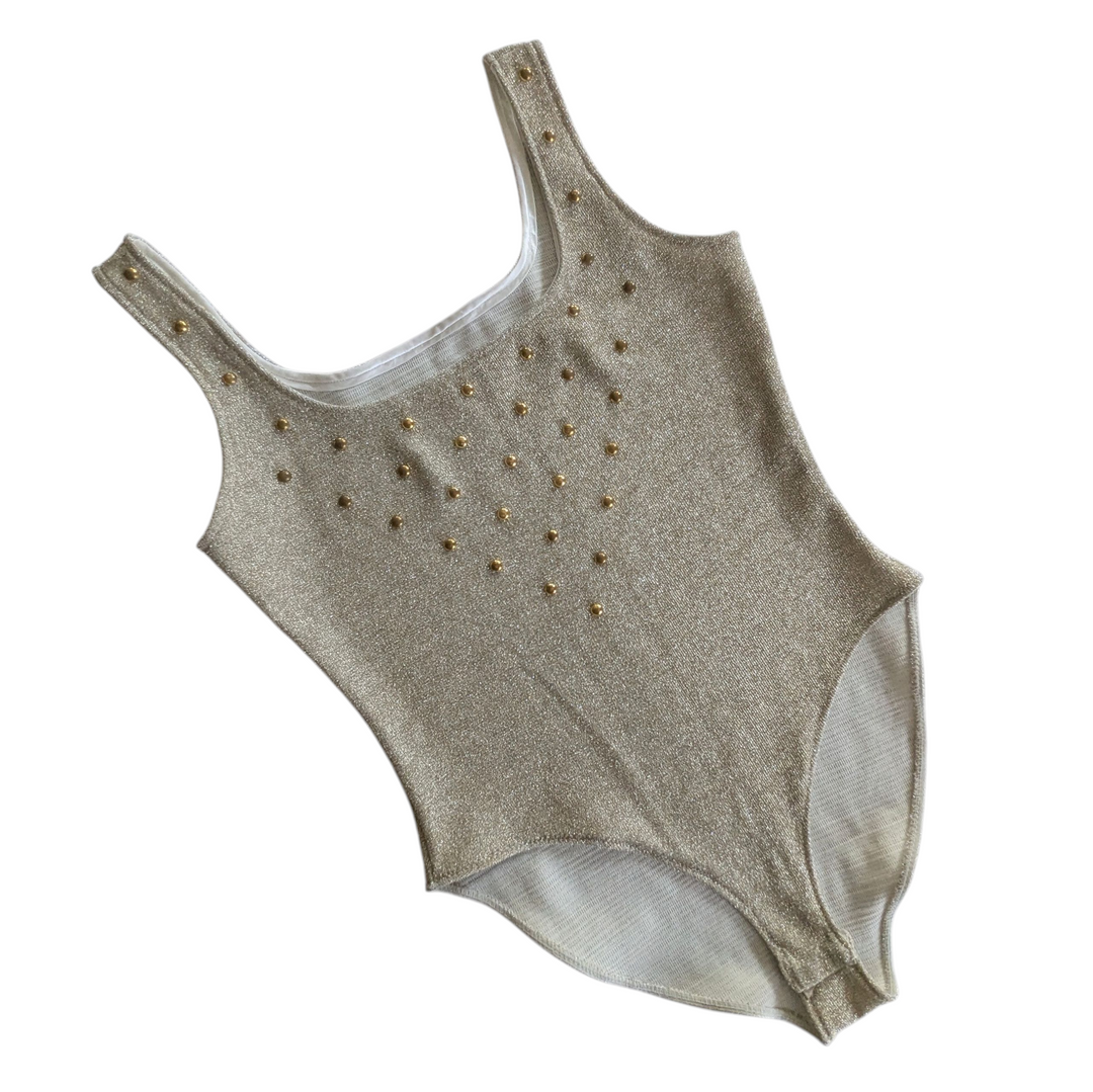 Honeybee Metallic Gold Bodysuit Size Medium