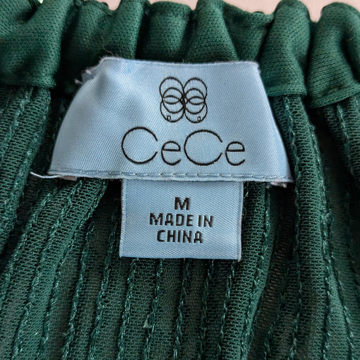 Cece Green Sequin Top Size Medium