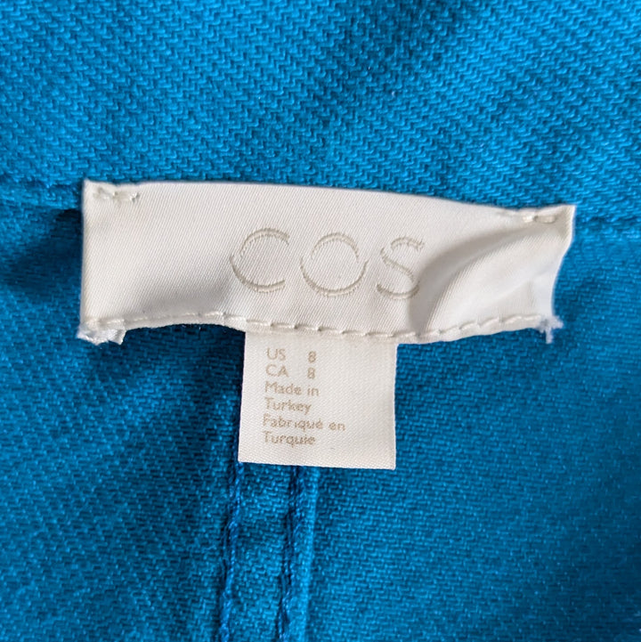 COS Bright Blue Denim Jacket Size Small