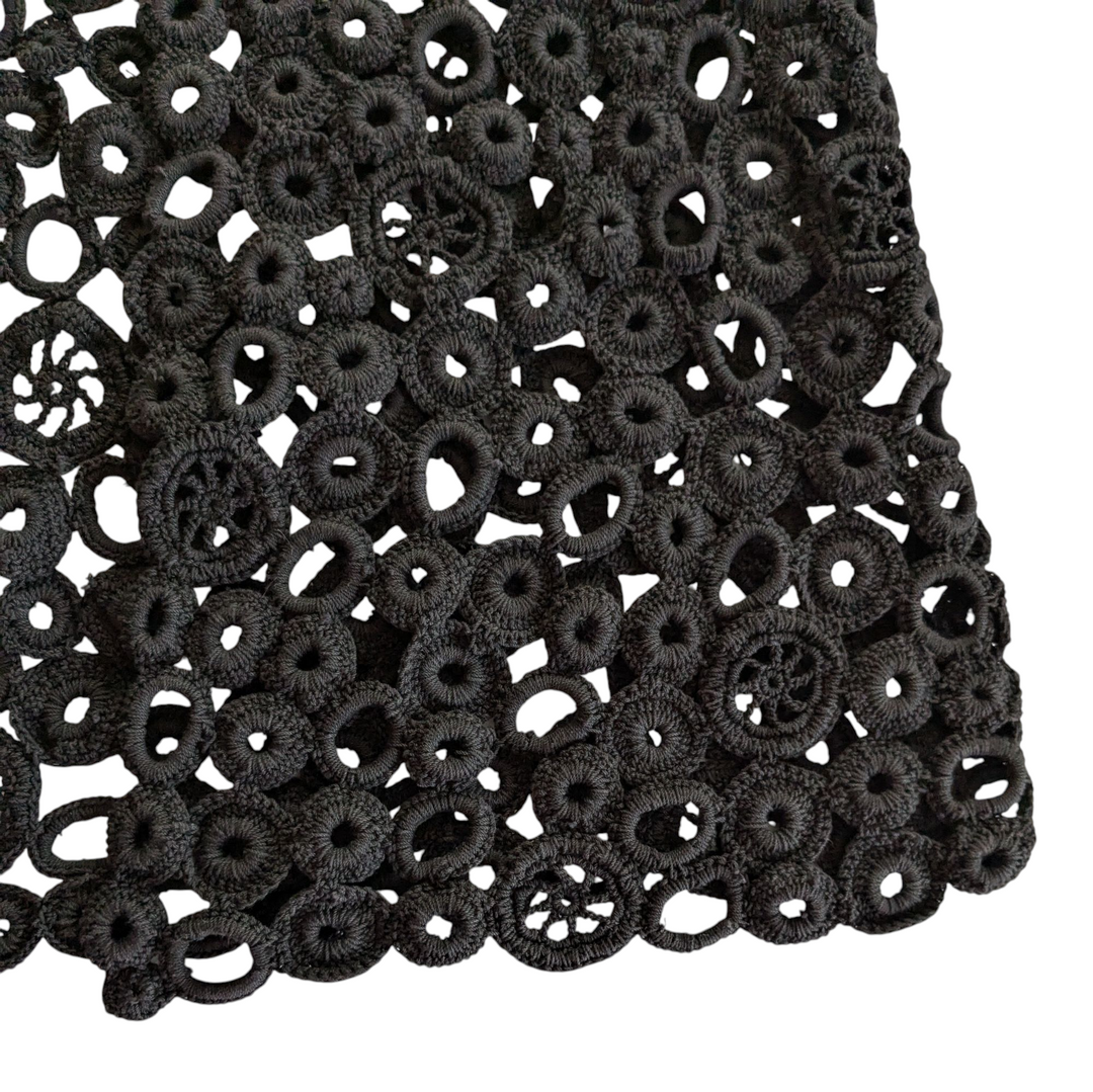 Vivienne Tam Crocheted Open Vest