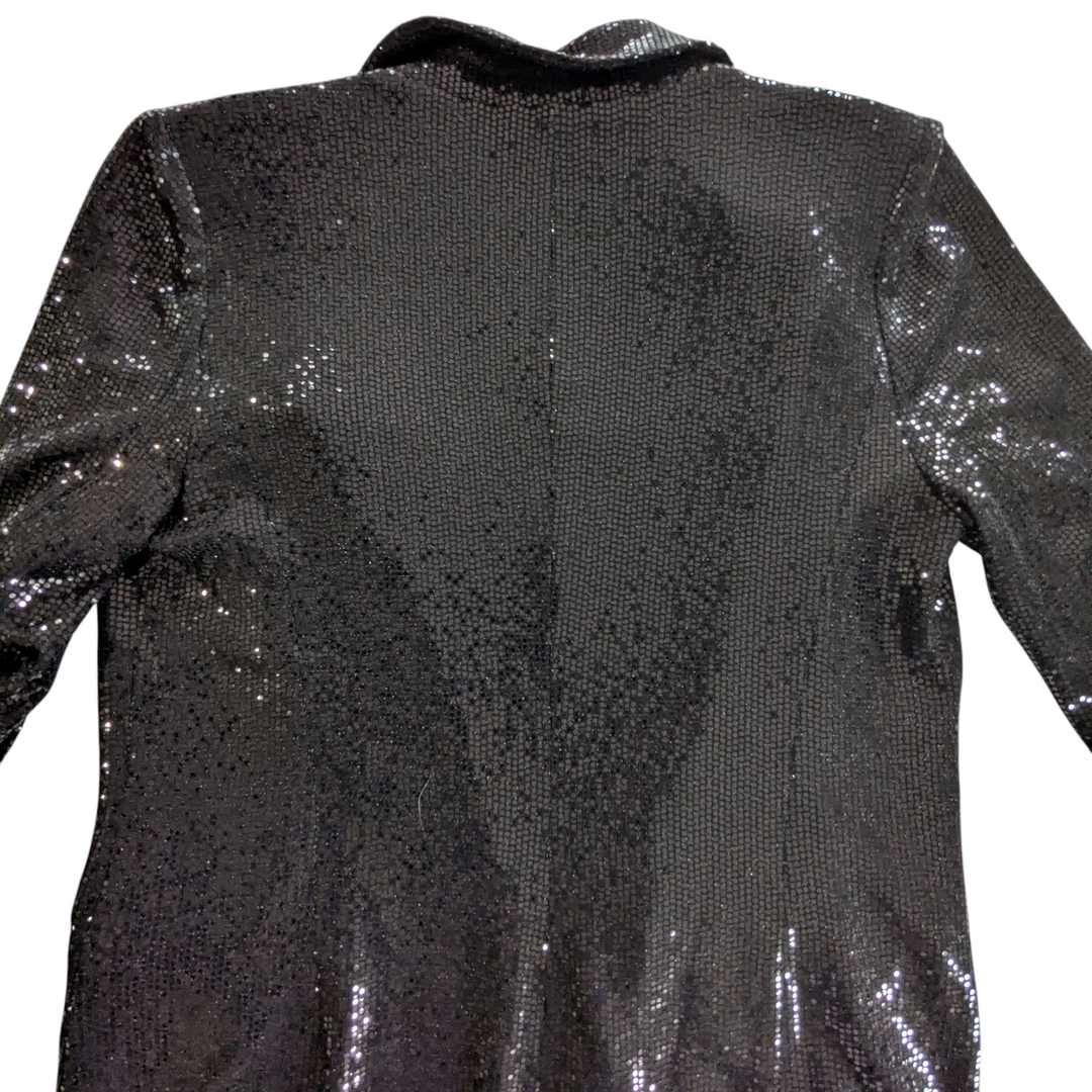 T Tahari Black Sequin Blazer Size 12 NWT