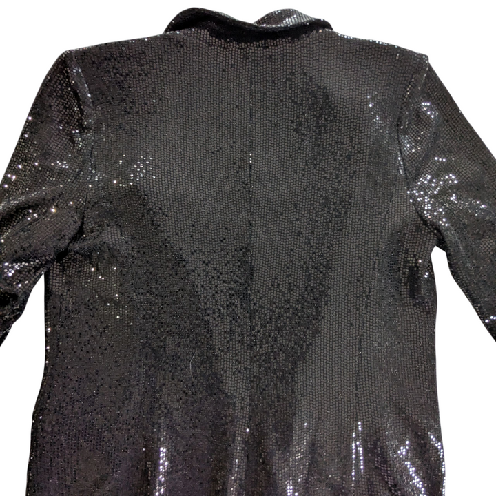 T Tahari Black Sequin Blazer Size 12 NWT