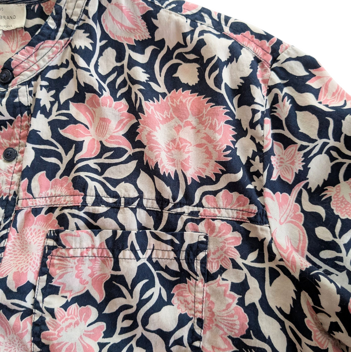 Lucky Brand Cropped Floral Shirt Size Small