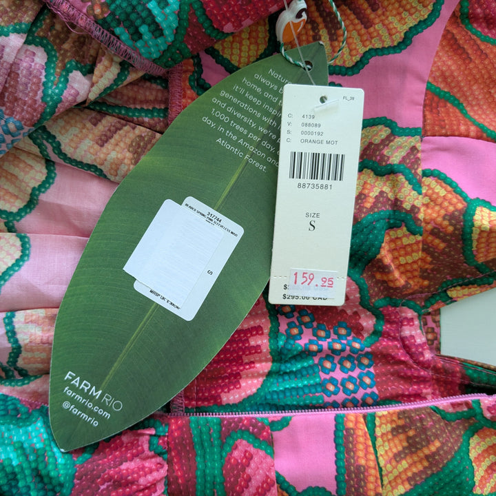 FARM Rio Tiered Midi Dress Size Small NWT